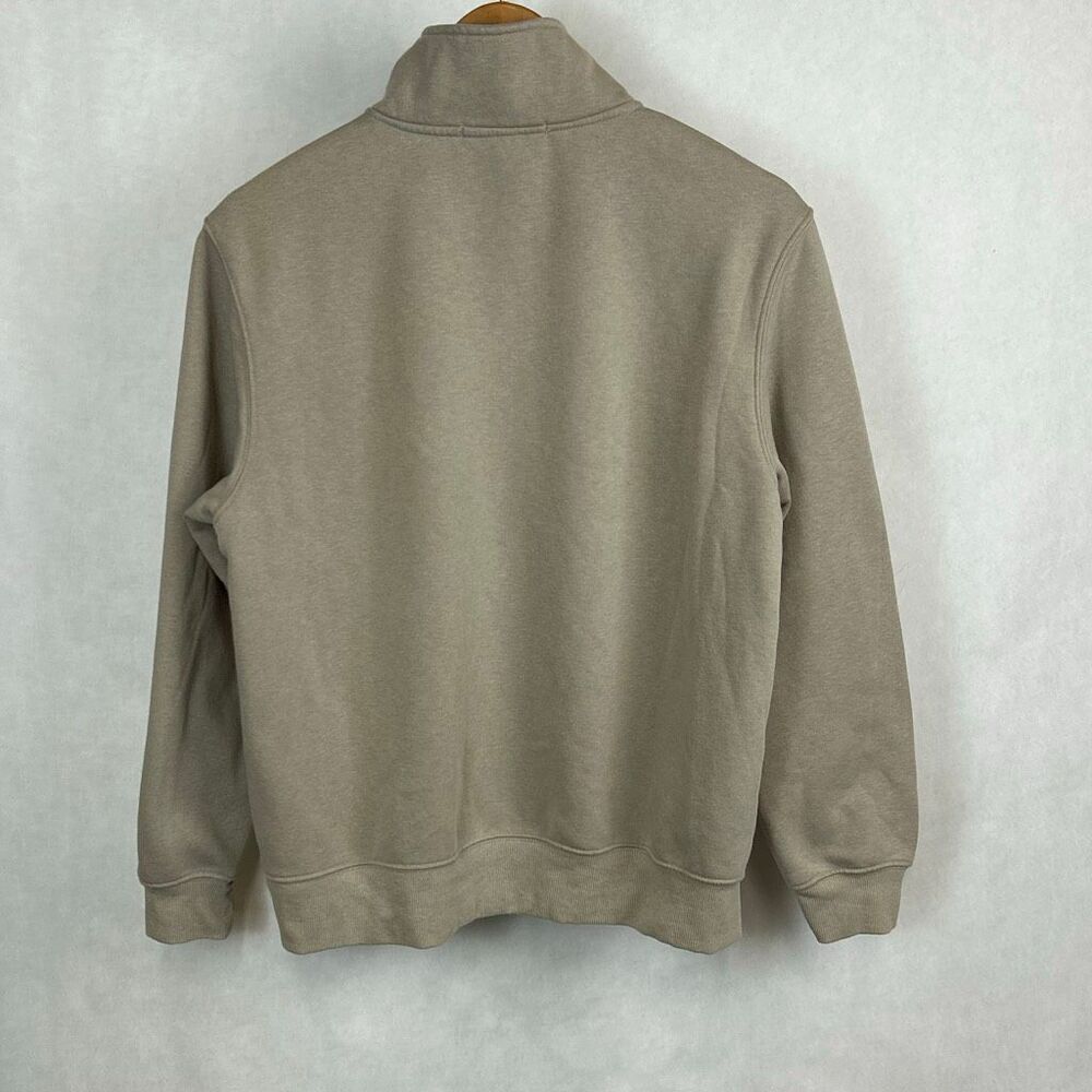 Pink Republic Mock Neck Quarter Zip Pullover Tan Womens Sz Medium Sweater Long S - Picture 3 of 7